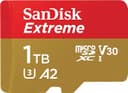 SanDisk Extreme microSD UHS I Card 1TB for 4K Video on Smartphones, Action Cams & Drones 190MB/s Read, 130MB/s Write, Lifetime Warranty