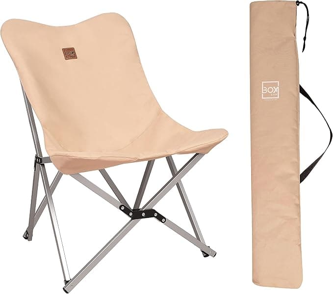 Box&Box Alüminyum Katlanabilir Kamp Sandalyesi, Piknik Sandalyesi, Taşıma Çantalı, Kumaş