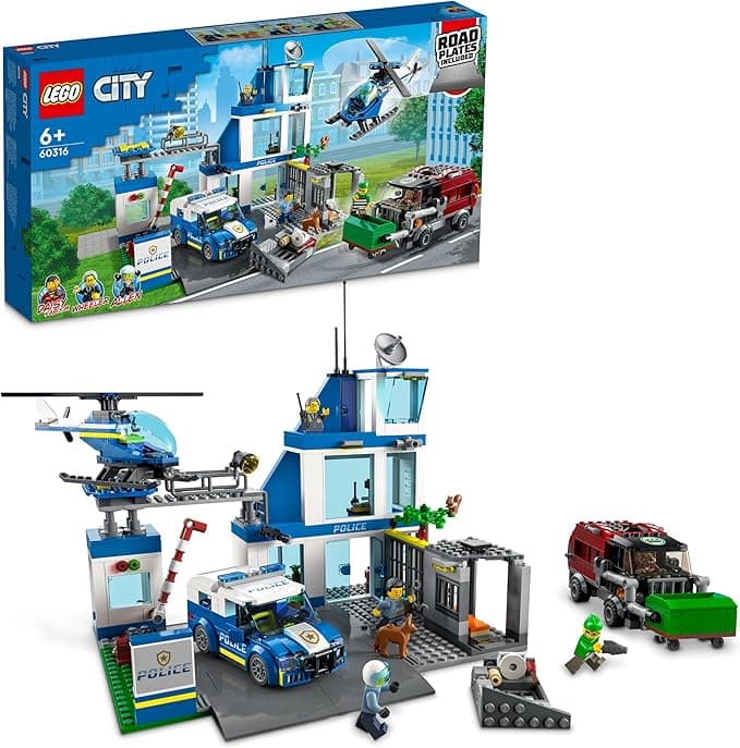 LEGO® City Polis Merkezi 60316-6 Yaş ve Üzeri Çocuklar için Oyuncak Yapım Seti (668 Parça)