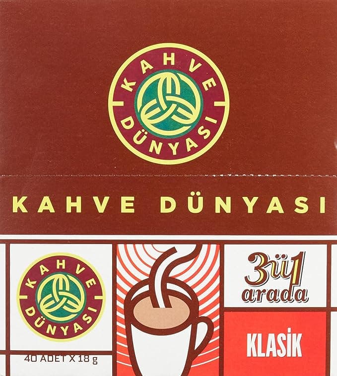 Kahve Dünyası Kahve Dünyası 3'Ü 1 Arada Klasik Hazır Kahve 40'Lı