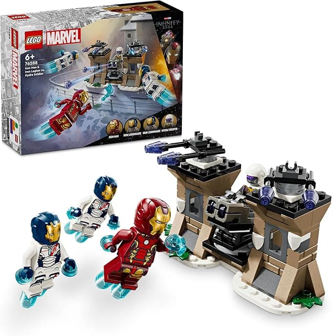 LEGO | Marvel Iron Man ve Iron Ordusu, Hydra Soldier’a Karşı 76288 – 6 Yaş ve Üzeri Süper Kahraman Sevenler İçin Yaratıcı Oyuncak Yapım Seti (135 Parça)