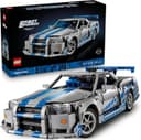 LEGO Technic Daha Hızlı Daha Öfkeli Nissan Skyline GT-R (R34) Araba 42210 - Yetişkinler için Dekoratif Araba Modeli Yapım Seti, Doğum Günü Hediyesi (1410 Parça)