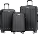 Anthony Jackson Ultra Hafif ABS Valiz TRION (Siyah, 3'lü Set)