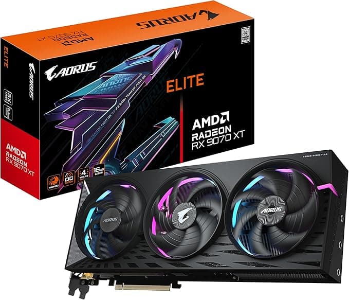 GIGABYTE VGA AMD 16GB GDDR6 RX9070XT AORUS ELITE GV-R9070XTAORUS E-16GD