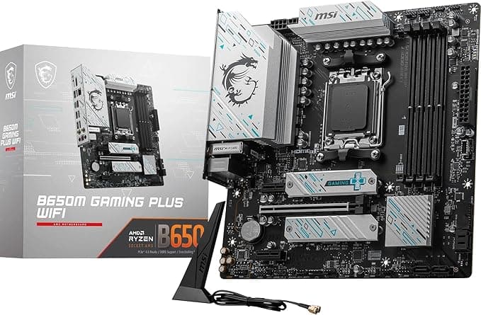 MSI B650M GAMING PLUS WIFI AMD B650 Soket AM5 DDR5 7200+(OC) MHz mATX Gaming (Oyuncu) Anakart