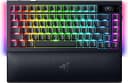 Razer BlackWidow V4 Pro%75 - Kablosuz çalışırken değiştirilebilir oyun klavyesi - OLED ekran (komut kadranı, 4K Hz ve Bluetooth bağlantısı, manyetik avuç içi desteği) ABD düzeni | Siyah