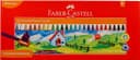 Faber-Castell Silinebilir Mum Boya, 25 Renk, Kalemtıraşla Açılabilir, Ufalanmaz, Canlı ve Örtücü Renkler