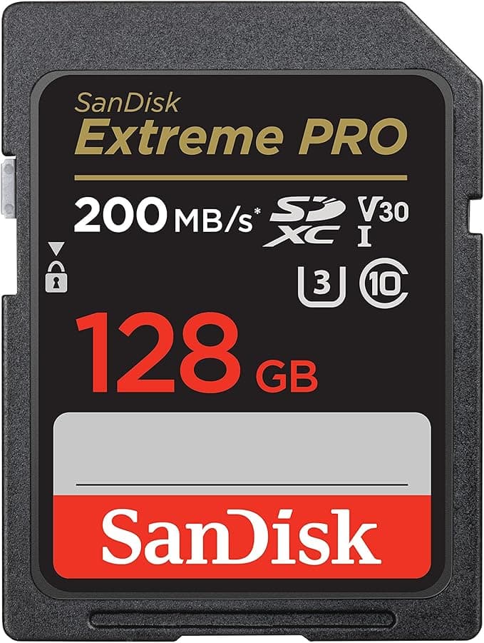 SanDisk Extreme PRO SDXC UHS-I Hafıza Kartı, 128 GB, 200 MB/sn Aktarım Hızı, U3: UHS Speed Sınıf, V30: Speed Sınıf, 4K UHD Videolar, QuickFlow Teknolojisi, Isıya Dayanıklı