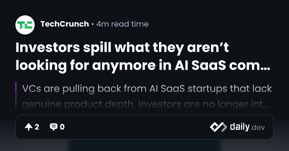 AI SaaS Seçim Rehberi: Yatırımcılar Artık Ne İstemiyor?