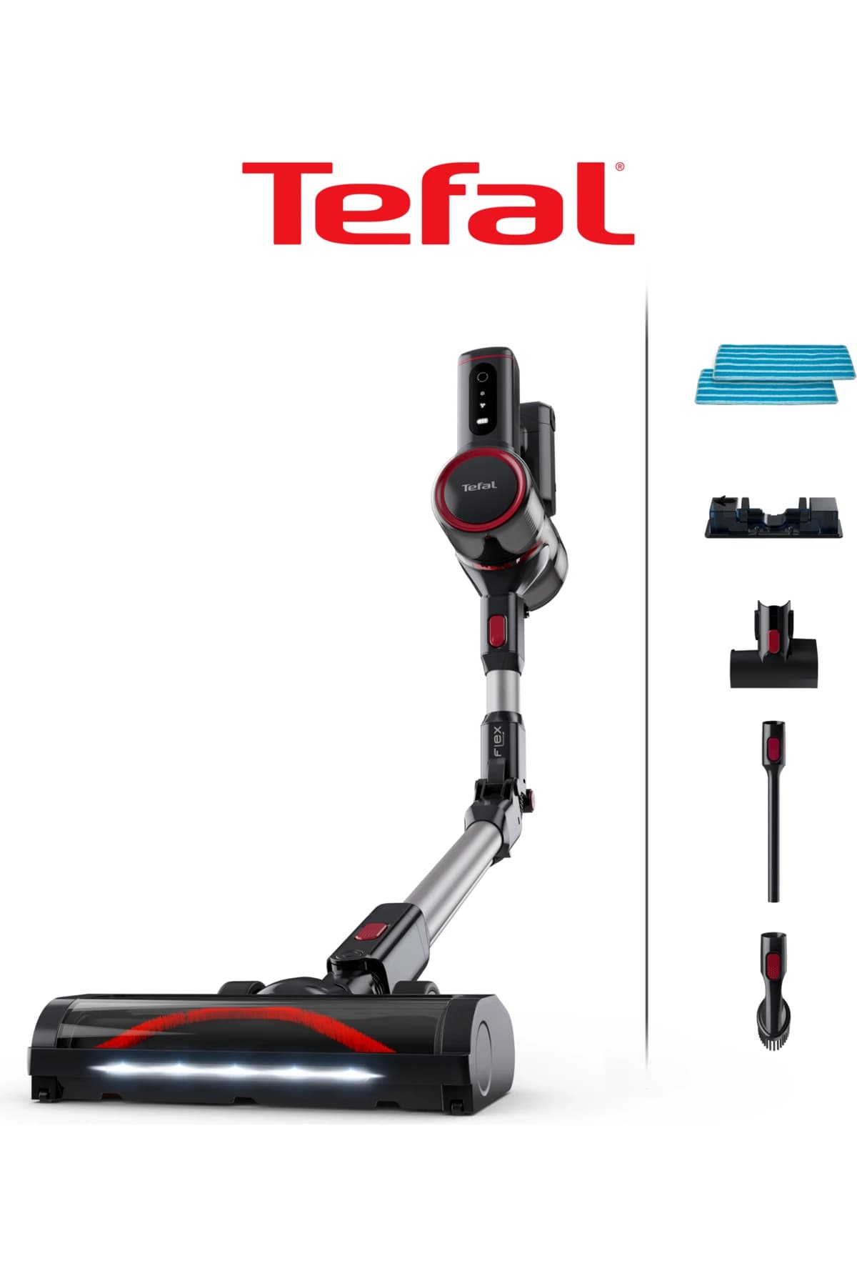 Tefal TY6T90TR X-Force Flex 8.60 Max Aqua Kablosuz Şarjlı Dikey Süpürge