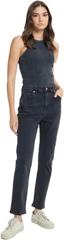 Wrangler Kadın Normal Bel, Renksiz, 26-29, Straight Denim pantolon W231633404