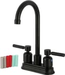 Kingston Brass KB8490DKL Kaiser Bar Musluk, Mat Siyah, 11,56 x 9,31 x 4,75