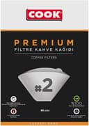 COOK Premium Filtre Kahve Kağıdı - Ebat 2, 80 adet