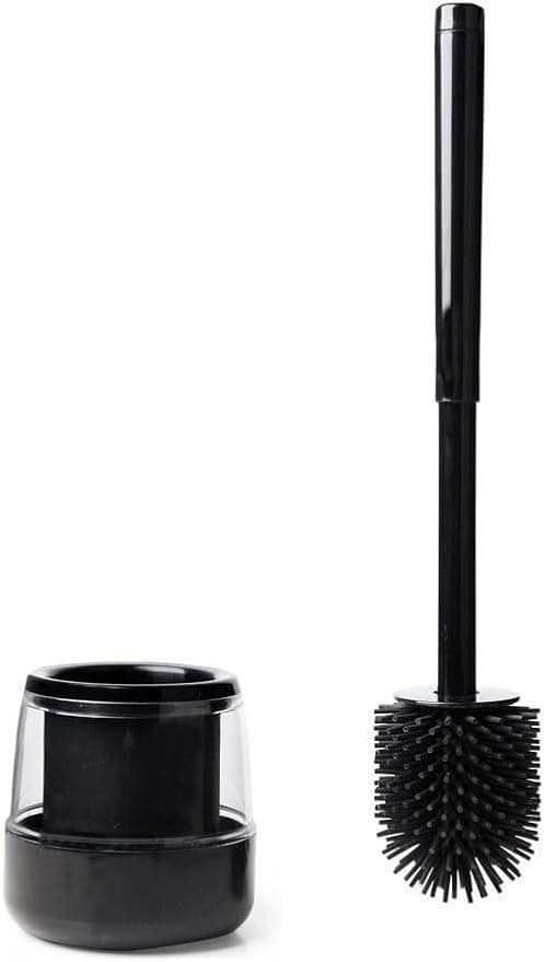 Premium Serisi Silikon Tuvalet Fırçası Siyah