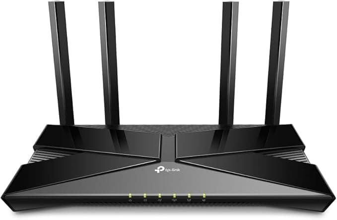 TP-Link Archer VX1800v, AX1800 Mbps Çift Bantlı Fiber Destekli Wi-Fi 6 VDSL/ADSL Modem Router, 4 Gigabit LAN Portları + 1 USB 2.0 Port, MU-MIMO, Super VDSL, Tether Uygulaması ile Kolay Kurulum