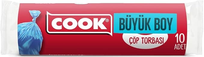 Cook Çöp Torbası Büyük Boy 130 x 80 cm