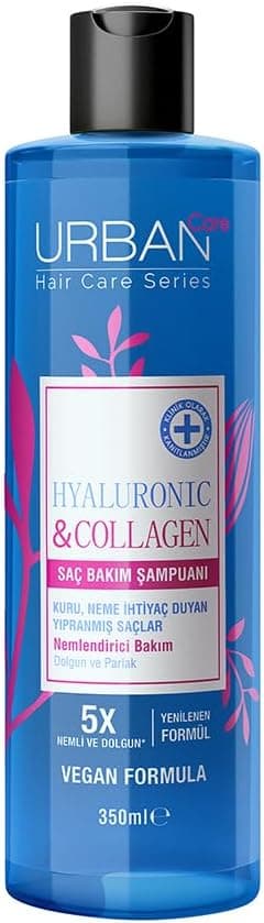 Urban Care Hyaluronic & Collagen Ekstra Dolgunlaştırıcı Saç Bakım Şampuanı, 350 Mililitre, Vegan