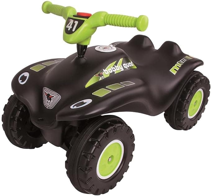 BIG, 800056410, Bobby Car Quad Racing, Off-Road, Bingit, 50 Kg Taşıma, 27 cm Oturma Yüksekliği, 4 Geniş Tekerlek, Sessiz Sürüş, Kornalı, Sesli
