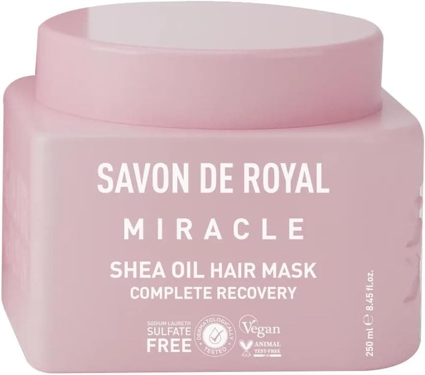 Savon De Royal Miracle Saç Bakım Maskesi 250 ml | Boyalı Ve Kıvırcık Saçlar | Iyileşme Etkili | Shea Yağı