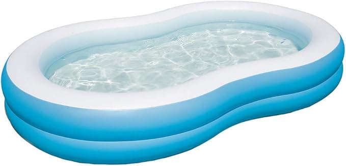 Bestway Jumbo Oval Renkli Havuz, Şişirilebilir Çocuk Havuzu–54117
