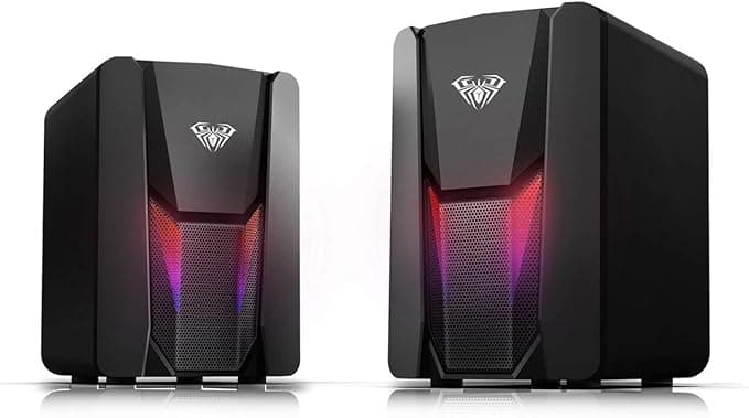 Aula N-108 1+1 USB/Aux Stereo 2.0 RGB Masaüstü Gaming Oyuncu Hoparlör Speaker Ses Sistemi