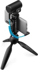Sennheiser MKE 200 + Mobil Cihaz Seti | Akıllı Telefon Kelepçeli ve Manfrotto PIXI Mini Tripod (509256)