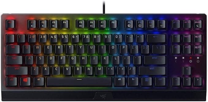 Razer BlackWidow V3 Tenkeyless (Yeşil Anahtar) - Kompakt Mekanik Oyun Klavyesi (Tıklanabilir Mekanik Anahtarlar, Kompakt Form Faktörü, Tamamen Programlanabilir Tuşlar) Türkçe klavye | Siyah