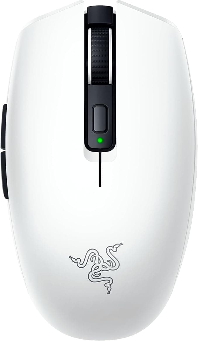 Razer Orochi V2-950 saate kadar pil ömrüne sahip mobil kablosuz oyun faresi (Ultra hafif tasarım, HyperSpeed Kablosuz ve Bluetooth, 2. Nesil Mekanik Fare Anahtarları) Beyaz