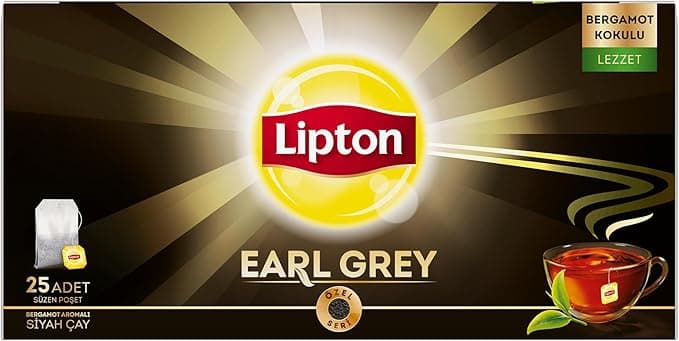 Lipton Earl Grey Bardak Poşet Çay 25'Li, 50G