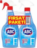 ABC DETERJAN Cam Temizleyici Promosyonlu Paket (1+1) 750 Ml