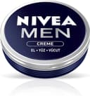 NIVEA MEN Erkek Bakım Kremi 75 ml, El, Yüz ve Vücut Nemlendirici Krem, Hızlı Emilir, Yapışkan His Bırakmaz, E vİtamini, Tüm Cilt Tipleri