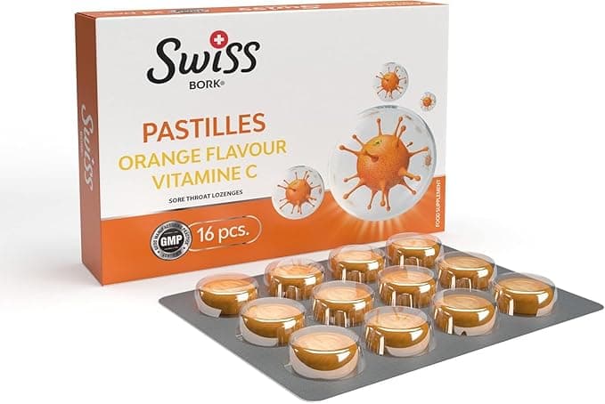 Swiss Bork Portakal ve C vitamini Aromalı Pastil