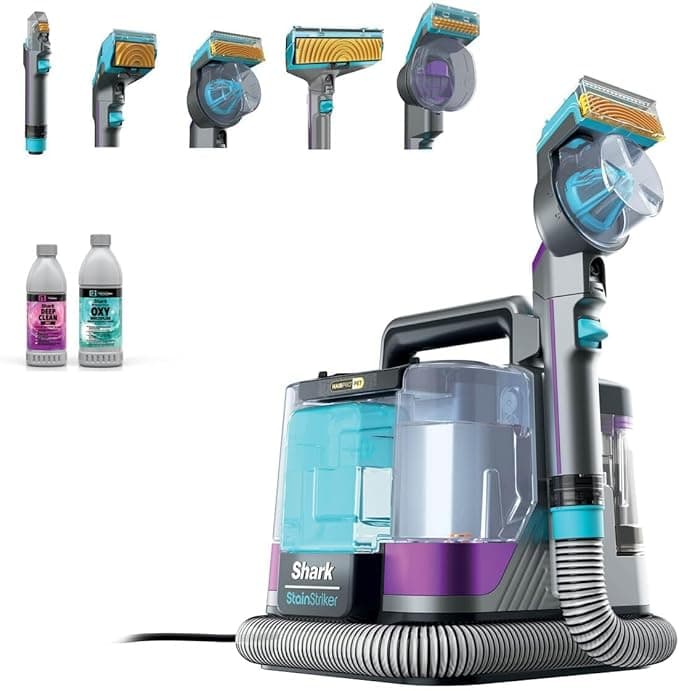 Shark StainStriker HairPro - Pet Başlıklı, Koltuk Yıkama ve Leke Çıkarma Makinesi PX250EUT