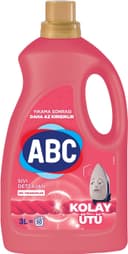 ABC DETERJAN Sıvı Çamaşır Deterjanı Kolay Ütü 3 L