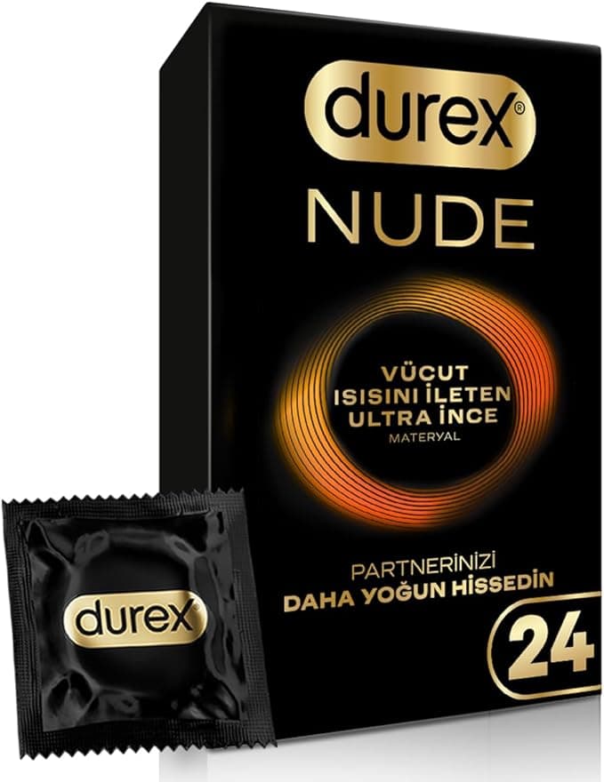 Durex Nude Vücut Isısını İleten Ultra İnce Prezervatif 24'lü