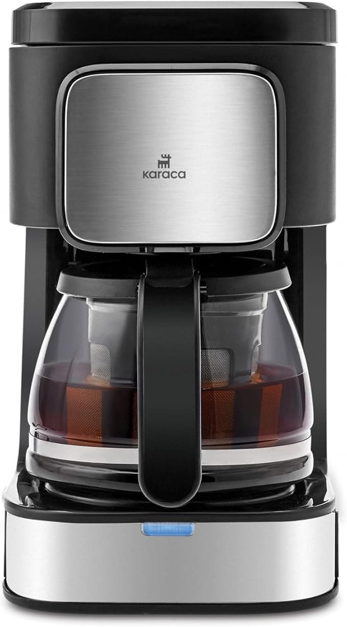 Karaca Just Coffee Aroma 2 in 1 Filtre Kahve ve Çay Demleme Makinesi Inox