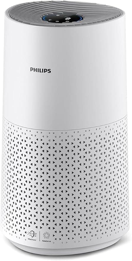 Philips 1000 Serisi Hava Temizleyici -%99,97 Filtrasyon, HEPA & Karbon Filtre, Sessiz Uyku Modu, Akıllı Sensör, 78 m²’ye Kadar Odalar İçin (AC1711/10)