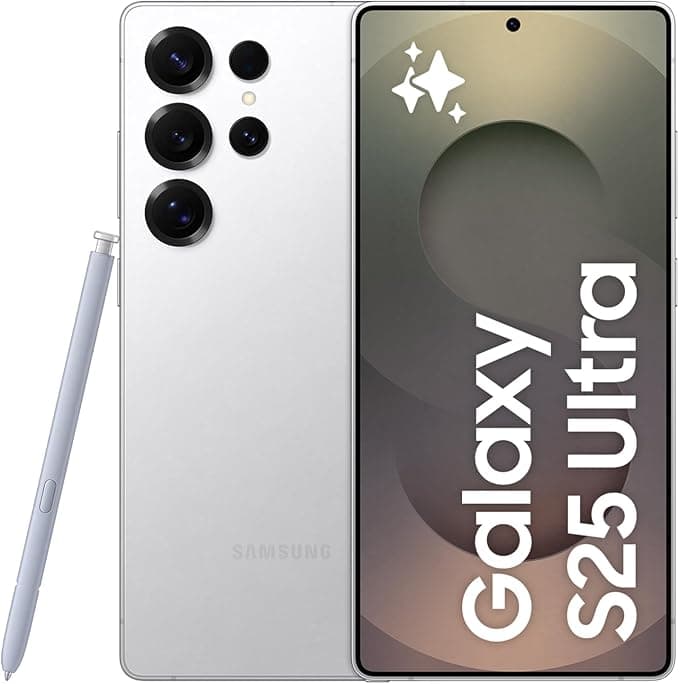 Samsung Galaxy S25 Ultra, Yapay Zeka(AI) Telefon, 12GB RAM, 1TB Hafıza, Titanyum Gümüş, Android Akıllı Telefon, 200MP Kamera, S Pen, Uzun Pil Ömrü (Samsung Türkiye Garantili)