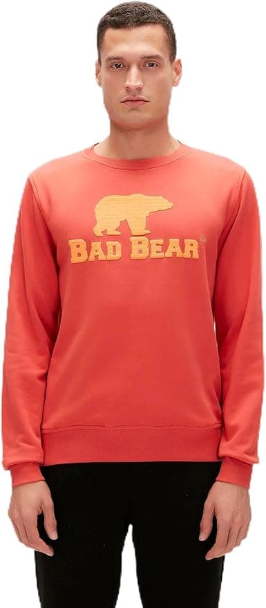 Bad Bear Logo Crewneck Kazak Erkek