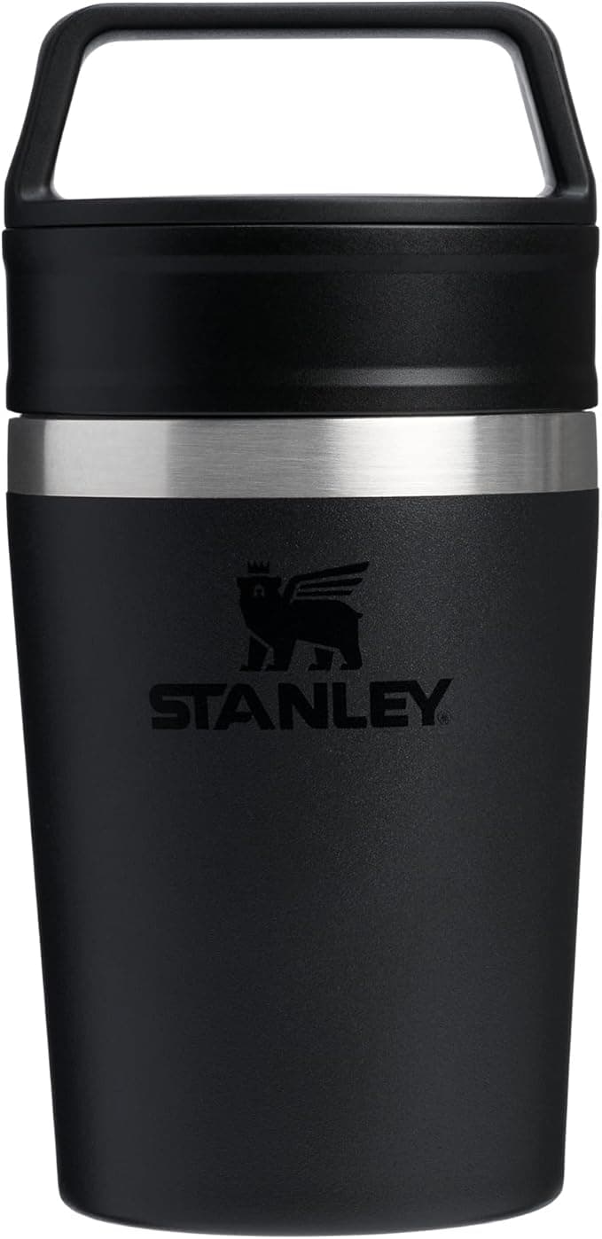 Stanley Cafe To-Go Travel Mug Termos Bardak, Siyah, 0.23 Litre