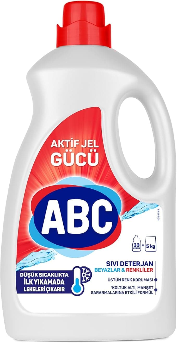 ABC DETERJAN Sıvı Performans Deterjanı Beyazlar & Renkliler 2145 Ml