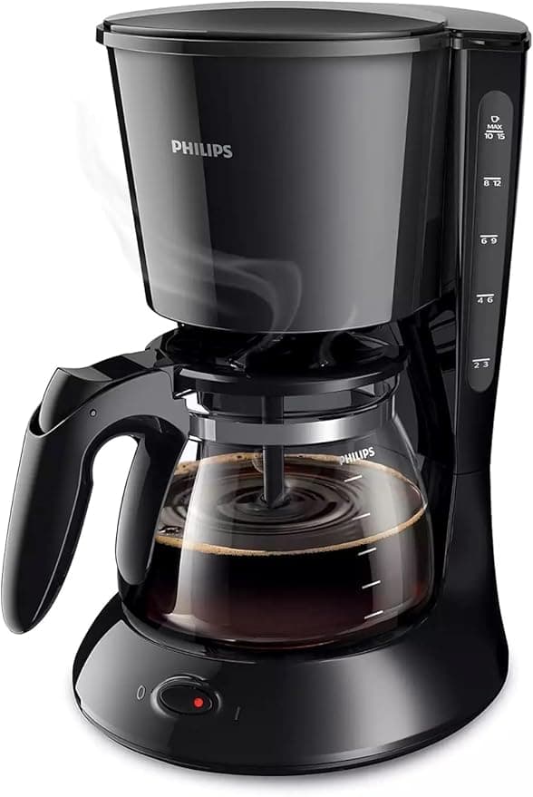 Philips Daily Collection Filtre Kahve Makinesi - Optimal lezzet için Aroma-Twister, 1.2L kapasite, damlatmayı önleyici, otomatik kapanma, bulaşık makinesinde yıkanabilir parçalar (HD7461/20)