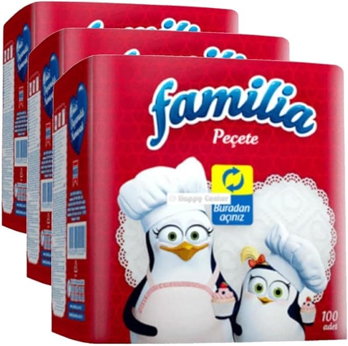 Familia Peçete 100'lü (1 x 100 Adet) (3 paketi)