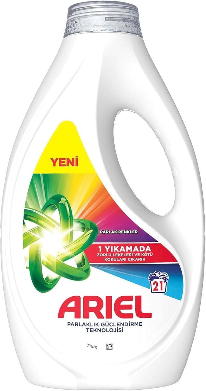 Ariel Sıvı Çamaşır Deterjanı Renklilere Özel 21 Yıkama