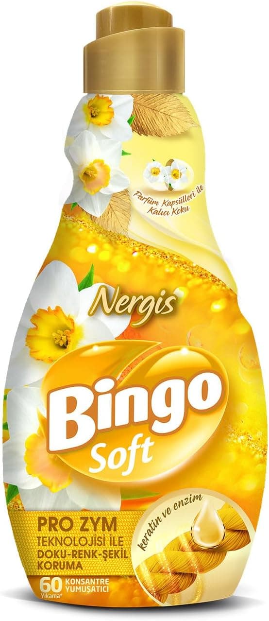 Bingo Soft Çamaşır Yumuşatıcısı, 1440 ml, Nergis