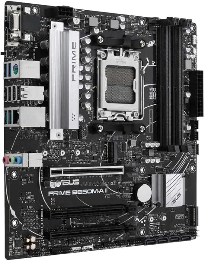 Asus Prime B650M-A II-CSM AMD B650 AM5 Soket DDR5 6400 Mikro ATX Anakart