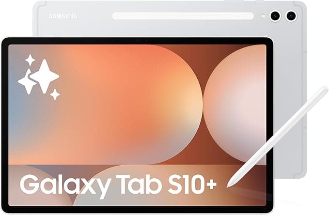 Samsung Galaxy Tab S10+ Yapay Zeka (AI) Tablet, 12GB RAM, 256GB Hafıza, AMOLED Ekran, S Pen Dahil, Gümüş (Samsung Türkiye Garantili)