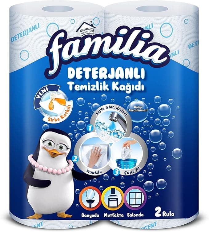 Familia Deterjanlı Kağıt Havlu Desenli 3 Katlı 2 Adet