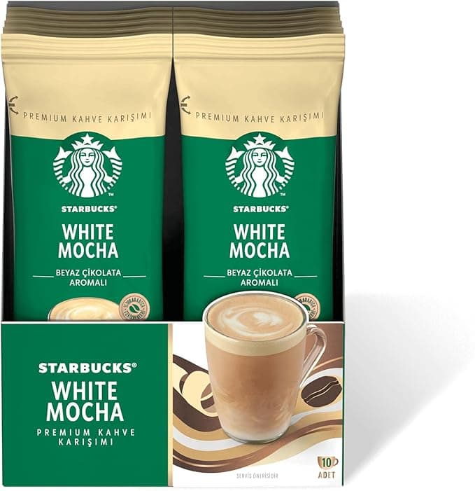 Starbucks White Mocha Premium Kahve Karışımı, 10x24 g