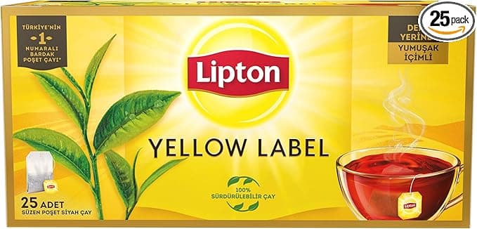 Lipton Yellow Label Bardak Poşet Çay 25'li Paket